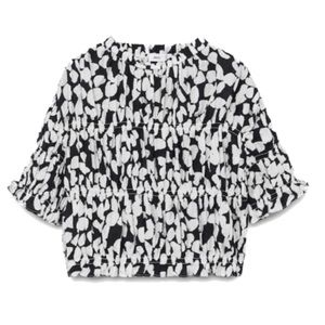 Mango Patterned Crop Tee